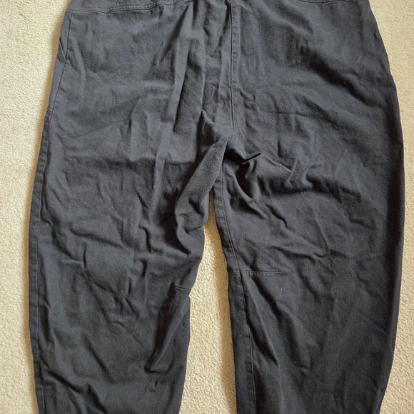 Eileen Fisher Garment-Dyed Utility Cotton Arch Pant Size 2X, Black - Picture 2 of 3